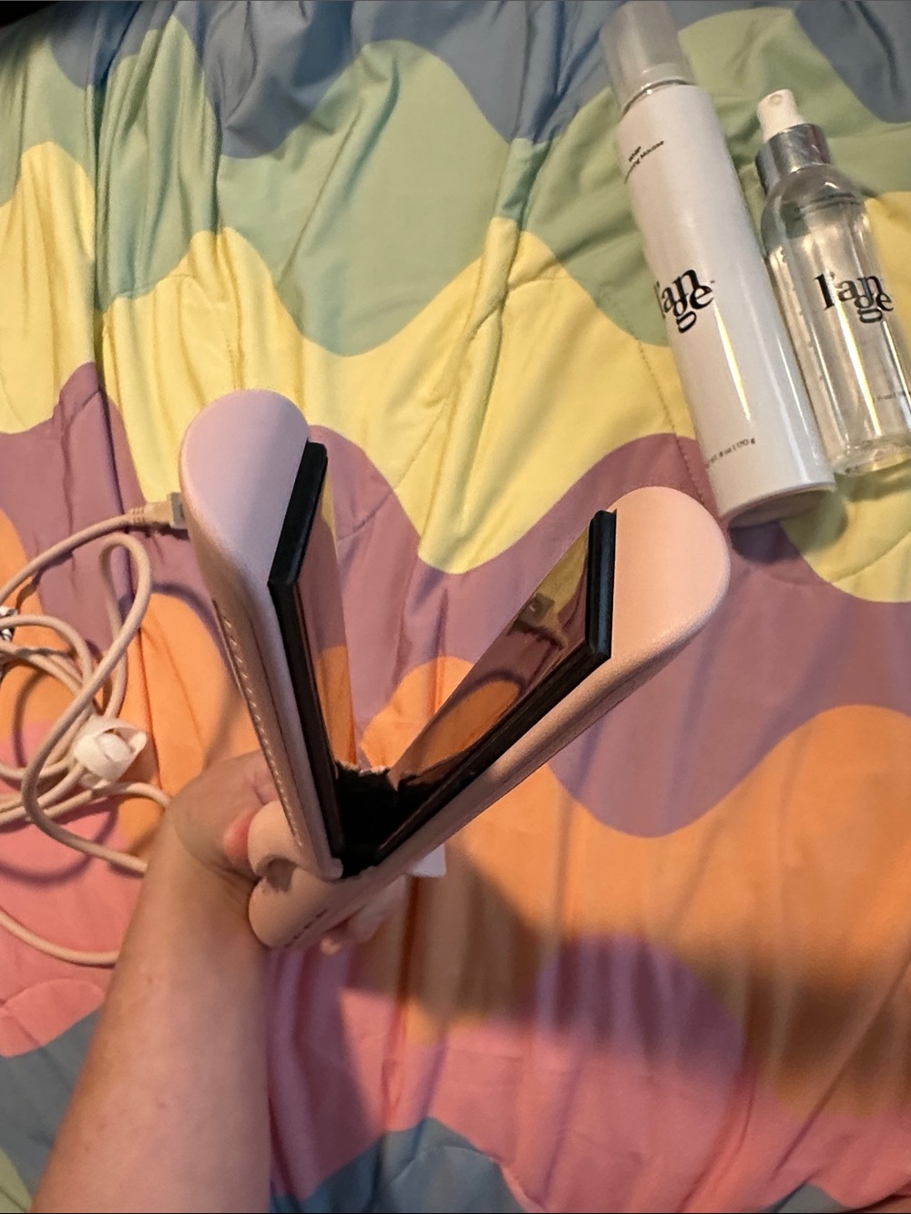 l’ange Pink Styling Wand + l’ange Hair Products - Picture 2 of 3